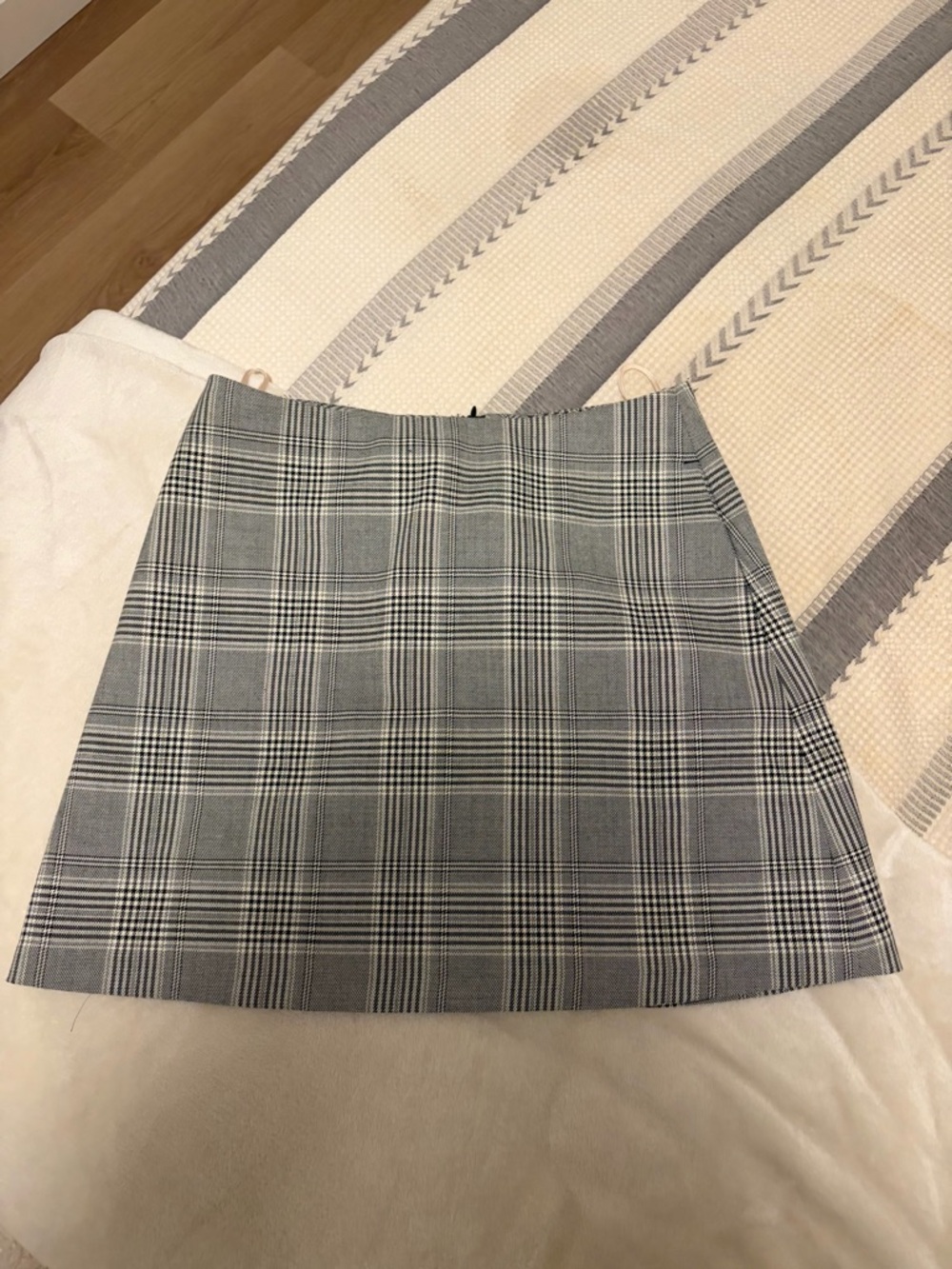 Wilfred Grey Plaid Mini Skirt